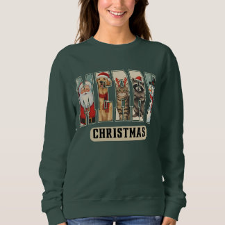 Kerstmis Karakter Collage Kerst T-shirt Cadeau