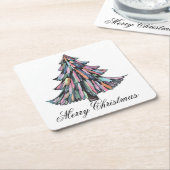 Kerstmis Kartonnen Onderzetters (Schuin)