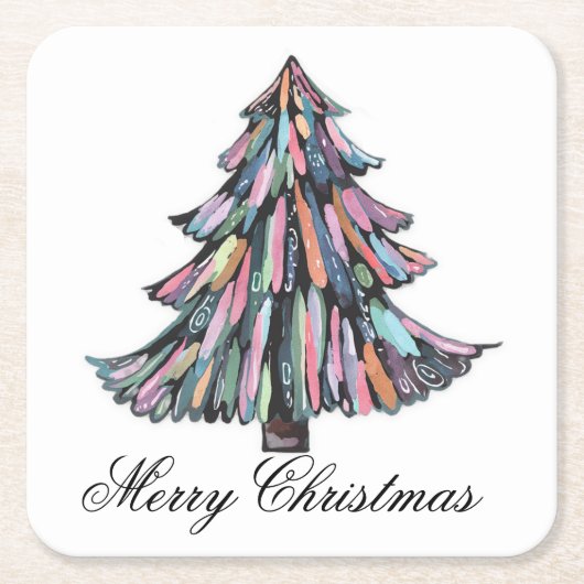 Kerstmis Kartonnen Onderzetters (Voorkant)