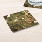 Kerstmis Kartonnen Onderzetters (Schuin)