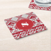 Kerstmis Kartonnen Onderzetters (Schuin)