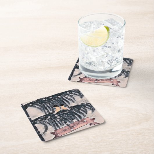 Kerstmis, kartonnen onderzetters (Insitu)