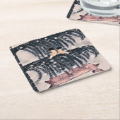 Kerstmis,  kartonnen onderzetters (Schuin)