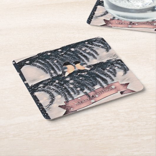 Kerstmis, kartonnen onderzetters (Schuin)
