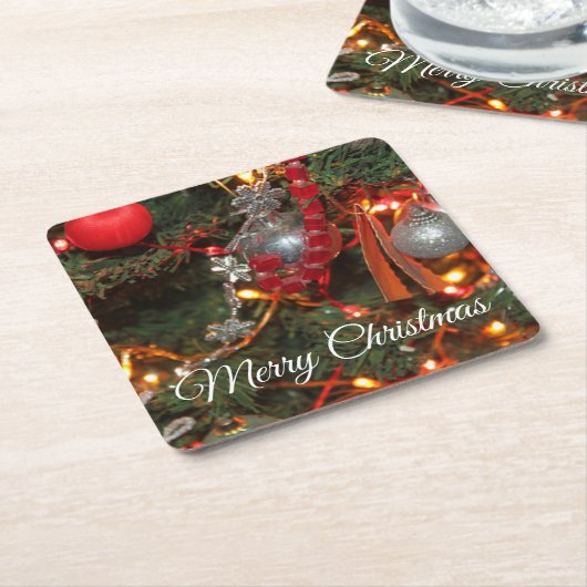 Kerstmis Kartonnen Onderzetters (Schuin)