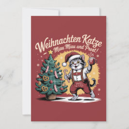 Kerstmis Kat - Christmas Cat Feestdagenkaart
