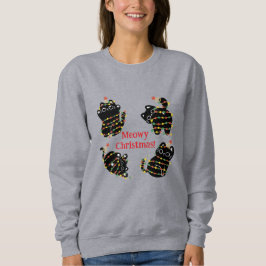 Kerstmis Kat Hoodie – Grappige Katten Trui