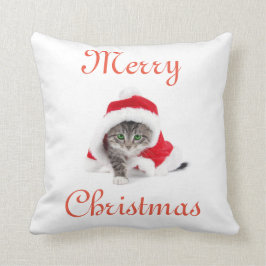 Kerstmis Kat Pillow Kussen