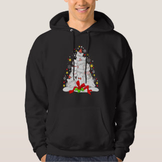 Kerstmis Kat Voor Mannen Kerstboom Kat Pijama Vrou Hoodie