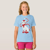 Kerstmis: Kat winterfeestdag T-shirt (Voorkant volledig)