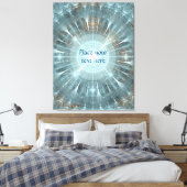 Kerstmis Kathedraal Raam Canvas Afdruk (Insitu (Slaapkamer))