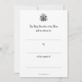 Kerstmis Katholieke Misintenties Herdenking Notitiekaartje (Achterkant)