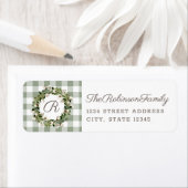 Kerstmis Katoen Wreate Holiday Adres: Etiket (Insitu)