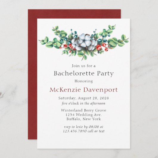 Kerstmis: katoenbietenbakkerij kaart (Voorkant / Achterkant)