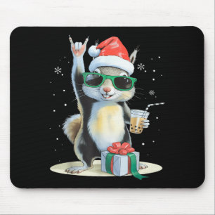 Kerstmis Kawaii Eekhoorn Bubble Tea Boba Eekhoorn Muismat