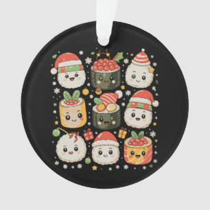 Kerstmis Kawaii Sushi Kerstman Japans Eten Xmas Ornament