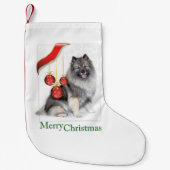 Kerstmis Keeshond Kleine Kerstsok (Voorkant)