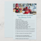 kerstmis kent baby shower goed (Voorkant / Achterkant)