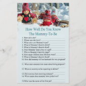 kerstmis kent baby shower goed (Voorkant)