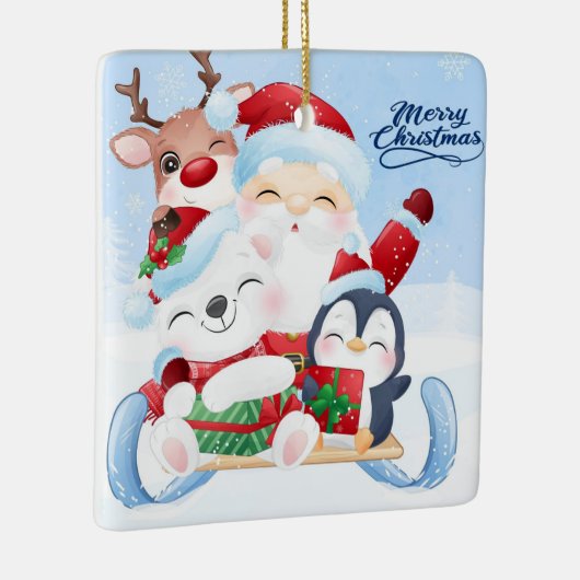 Kerstmis Keramiek Ornament (Rechts)