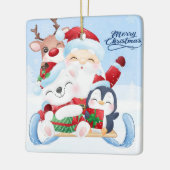 Kerstmis Keramiek Ornament (Links)