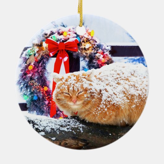 "Kerstmis" Keramisch Ornament (Achterkant)