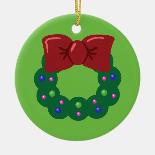 Kerstmis Keramisch Ornament (Voorkant)