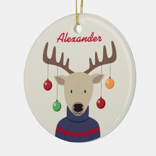 Kerstmis Keramisch Ornament (Links)