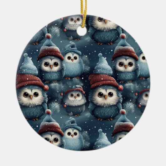 Kerstmis Keramisch Ornament (Voorkant)