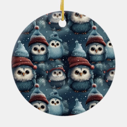 Kerstmis Keramisch Ornament (Achterkant)