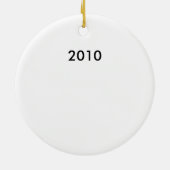 Kerstmis Keramisch Ornament (Achterkant)