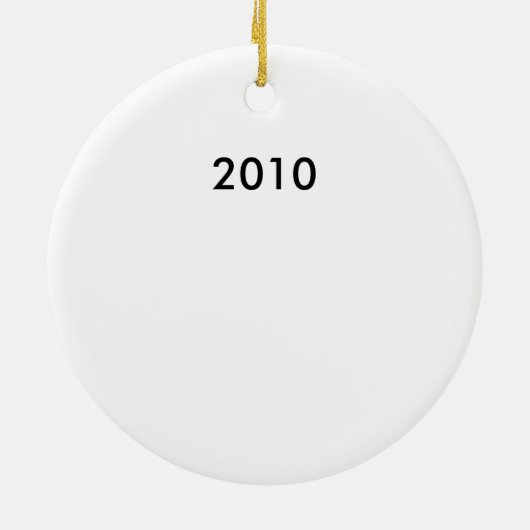 Kerstmis Keramisch Ornament (Achterkant)