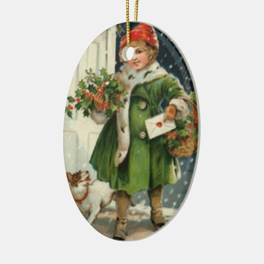 Kerstmis Keramisch Ornament (Links)