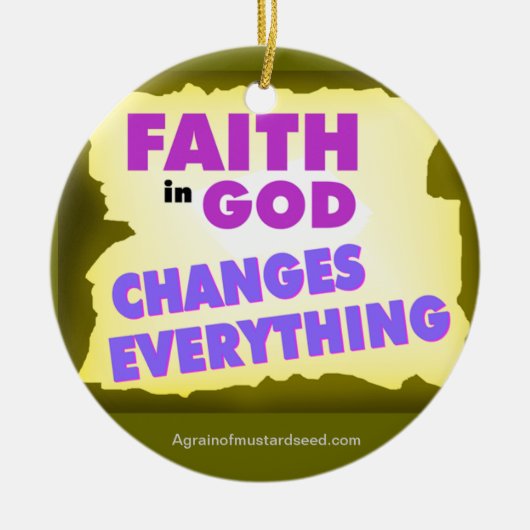 Kerstmis Keramisch Ornament (Voorkant)