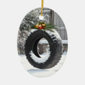 Kerstmis Keramisch Ornament (Voorkant)