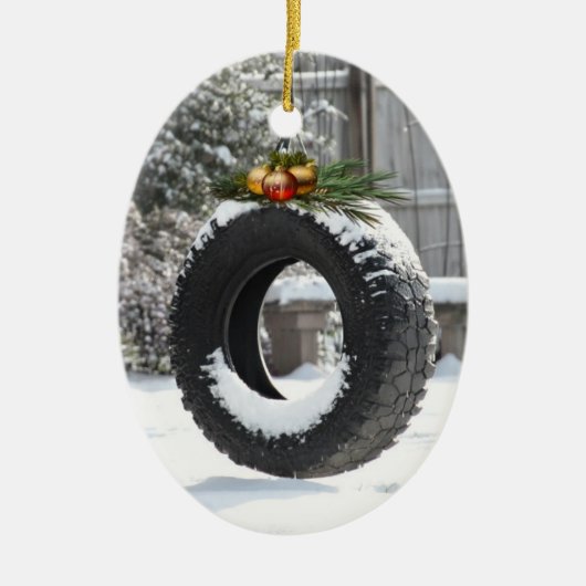 Kerstmis Keramisch Ornament (Voorkant)