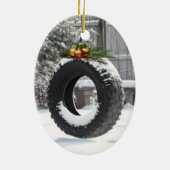 Kerstmis Keramisch Ornament (Achterkant)