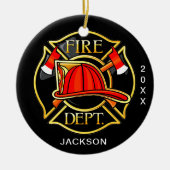 Kerstmis Keramisch Ornament (Voorkant)