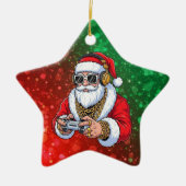 Kerstmis Keramisch Ornament (Voorkant)