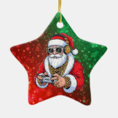 Kerstmis Keramisch Ornament (Achterkant)