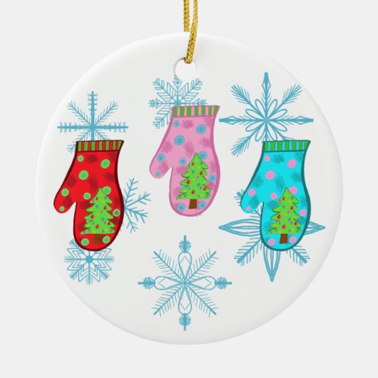 Kerstmis Keramisch Ornament (Voorkant)