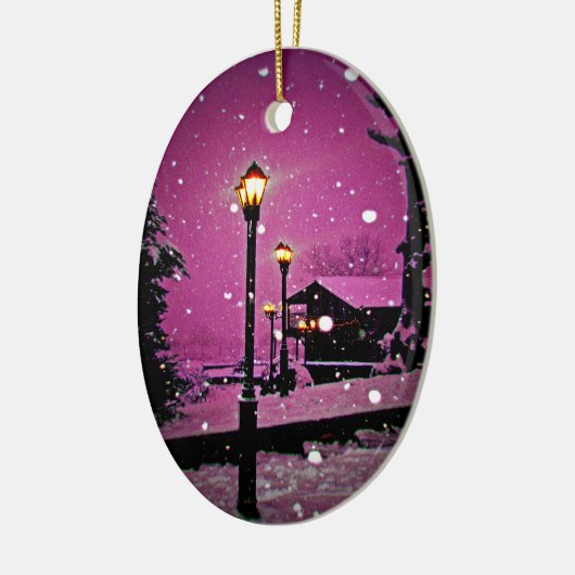 kerstmis keramisch ornament (Links)