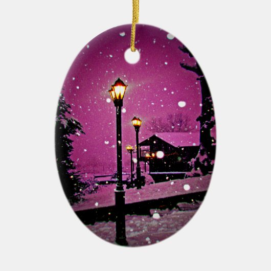 kerstmis keramisch ornament (Voorkant)