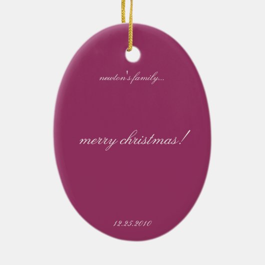 kerstmis keramisch ornament (Achterkant)