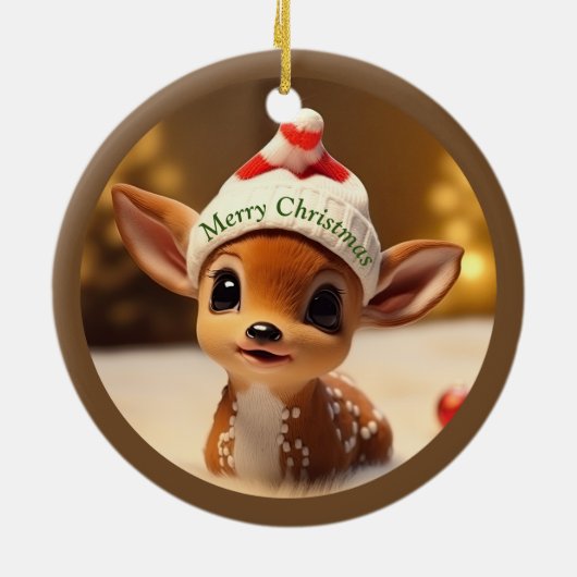 Kerstmis Keramisch Ornament (Achterkant)