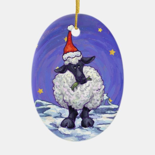 Kerstmis Keramisch Ornament (Voorkant)