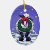 Kerstmis Keramisch Ornament (Achterkant)