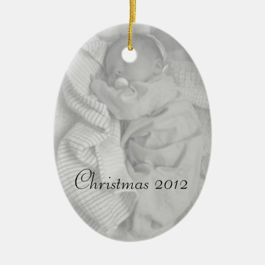 kerstmis keramisch ornament (Voorkant)