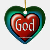 Kerstmis Keramisch Ornament (Voorkant)