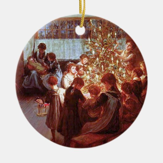 Kerstmis Keramisch Ornament (Voorkant)